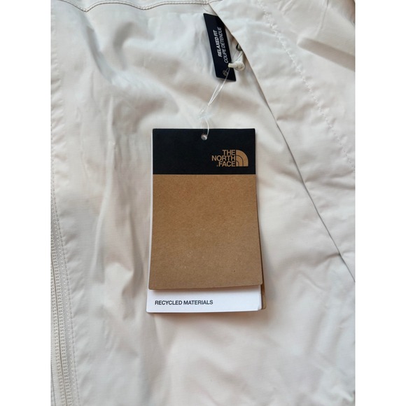 The North Face Womens Antora Rain Hoodie White Dune Lightweight Jacket Small 334 - Picture 6 of 9